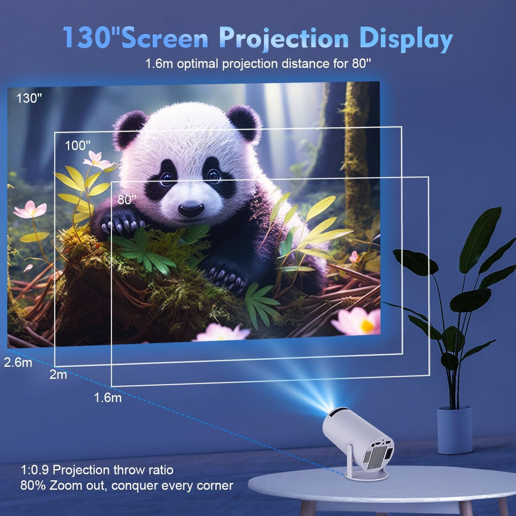 Mini Proyector Portátil Magcubic 4K 1080P Full HD, Android 11, WiFi 5G, BT 5.0, 8000 Lúmenes, Corrección Automática, Giratorio 180°